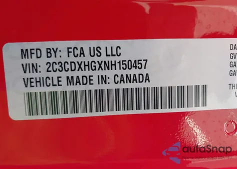 2022 Dodge Charger Gt Rwd from USA, damaged, VIN 2C3CDXHGXNH150457